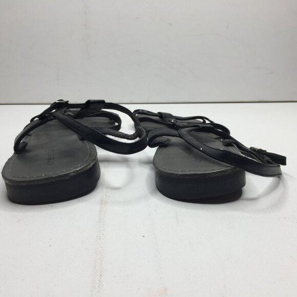 Dressbarn Womens Black Slingback Strap Sandal Rhinestone Spring Summer Size 11 - Picture 4 of 9